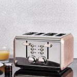 Dunelm Bling 4 Slice Rose Gold Toaster Rose Gold