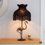 Tulisa Antique Brass Flamingo Table Lamp Antique Brass