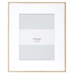 Natural Frame With White Mount 10″ x 8″ (25cm x 20cm) Natural