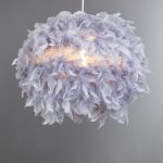 Large Chloe Grey Easy Fit Pendant Shade Grey
