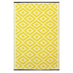 Nirvana Yellow and White Rug Yellow