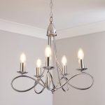 Hampton Chrome 5 Light Sleek Fitting Chrome