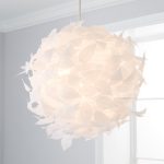 Rowen White Wrap Leaf Easy Fit Pendant White