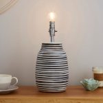Salem Grey Wax Resist Ceramic Table Lamp Base Grey