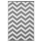 Psychedelia Grey and White Rug Grey