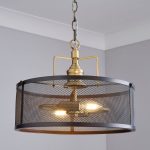 Kalix Black 2 Light Ceiling Fitting Black