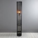 Kalix Black Mesh Floor Lamp Black