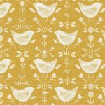 Folk Bird Ochre PVC Ochre (Yellow)