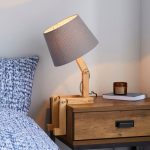 Elements Edgar Grey Table Lamp Grey