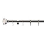 Spectrum Extendable Chrome Curtain Pole Dia. 16/19mm Chrome