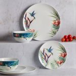 Hummingbird 12 Piece Dinner Set White