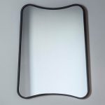 Kurva Black 81x61cm Wall Mirror Black