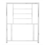 Zeus Black Nickel Metal Headboard Black
