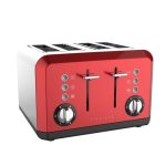 Spectrum Red 4 Slice Toaster Red