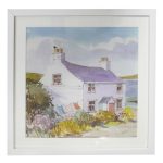 Annabel Burton Cottage Framed Print Multi Coloured