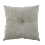 Large Elena Ochre Cushion Ochre Yellow and Grey