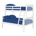 Novaro White Triple Sleeper Bunk Bed White