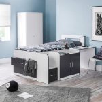Cookie White and Grey Cabin Bed Grey/White