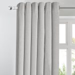 Georgia Silver Blackout Eyelet Curtains Silver