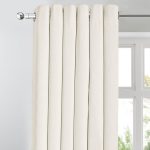 Georgia Natural Blackout Eyelet Curtains Natural