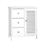 Nautical White 3 Drawer and Cabinet Unit White