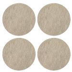 Pack of 4 Faux Leather Champagne Placemats Champagne (Gold)
