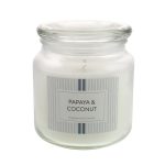 Papaya and Coconut Jar Candle White