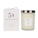 5A Fifth Avenue White Sandalwood Candle White