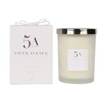 5A Fifth Avenue Jasmine and Silk Candle White
