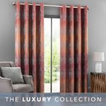 Marina Rust Ombre Eyelet Curtains Rust (Orange)