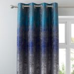 Marina Blue Ombre Eyelet Curtains Blue
