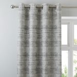 Nito Monochrome Eyelet Curtains Black and white