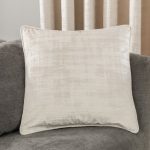 Ruben Natural Velvet Cushion Natural