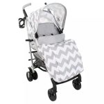 My Babiie Billie Faiers MB51 Grey Chevron Stroller Grey
