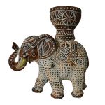 Elephant Tealight Holder White