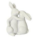 Resin Bunnies Ornament White