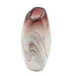 5A Fifth Avenue Plum Marble effect Studio Glass Vase Plum
