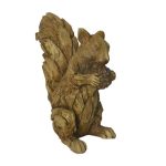 Driftwood Resin Squirrel Ornament Light Brown