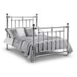 Empress Chrome Bed Frame Silver