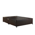 Universal Leather Divan Base – Brown Brown