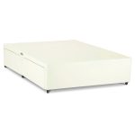 Universal Leather Divan Base – Cream Cream