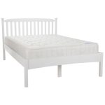 Eleanor Opal White Low Foot Bed Frame White