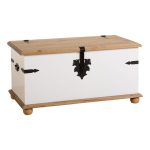 Corona White Storage Chest White/Brown