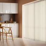 Cream Stripe Cordless Vertical Blind Cream