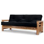 Jasmin 3 Seater Supreme Futon Black