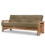 Jasmin 3 Seater Supreme Futon Cream