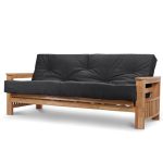 Jasmin 3 Seater Supreme Futon Grey