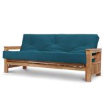 Jasmin 3 Seater Supreme Futon Blue