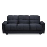 Cate Fabric Sofa Bed Black