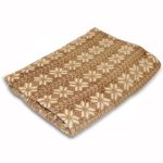 Snowflake 140cm x 180cm Throw Brown